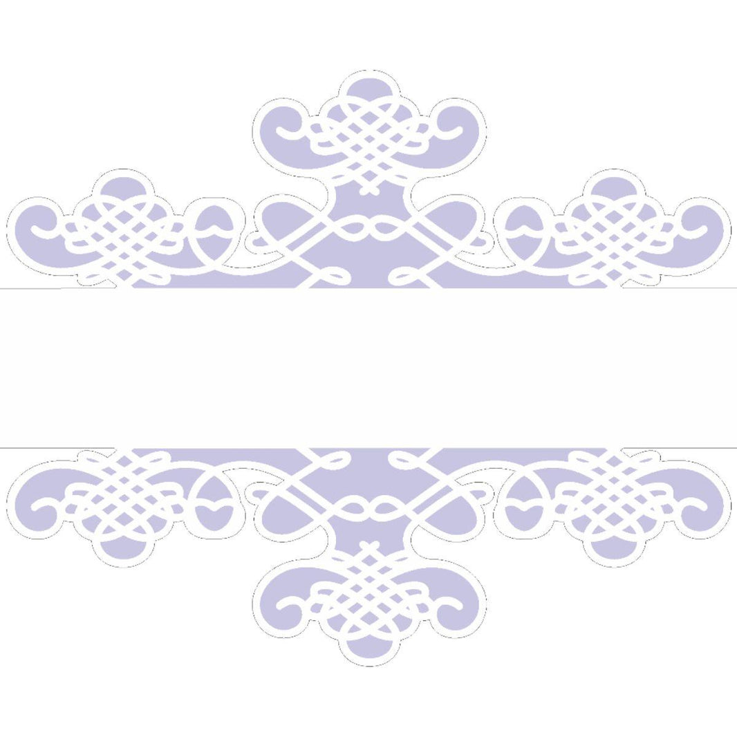 Stencil OPA 15x20 2519 Negativo Moldura Arabesco II - Palácio da Arte