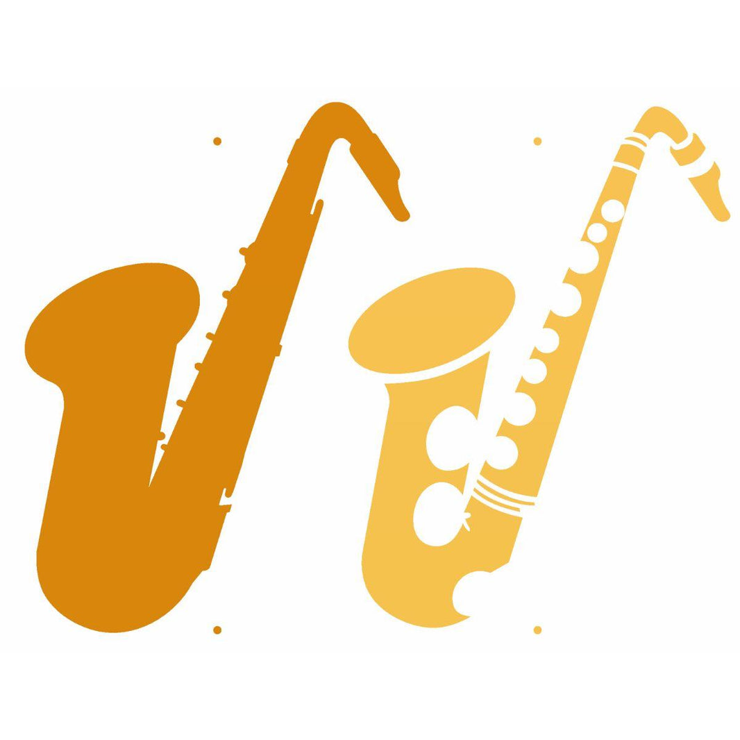 Stencil OPA 15x20 2572 Saxofone - Palácio da Arte