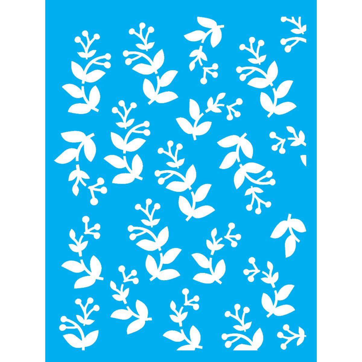 Stencil OPA 15x20 2698 Estamparia Folhas II - Palácio da Arte