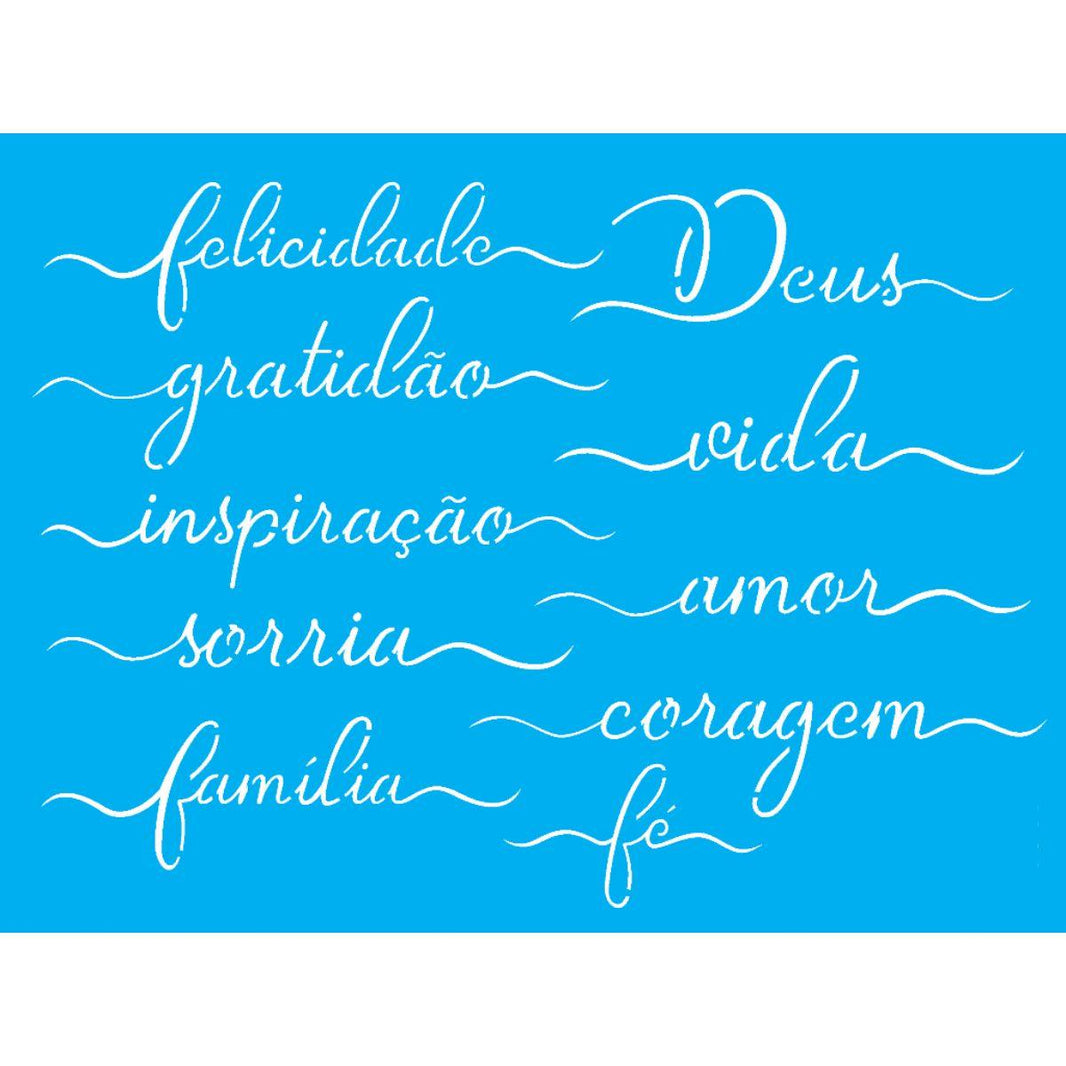 Stencil OPA 15x20 2832 Palavras Lettering I - Palácio da Arte