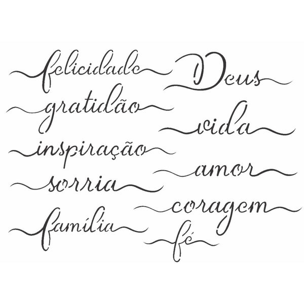 Stencil OPA 15x20 2832 Palavras Lettering I – Palácio da Arte