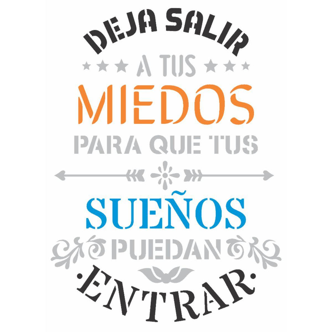 Stencil OPA 15x20 2843 Frase Deja Salir - Palácio da Arte