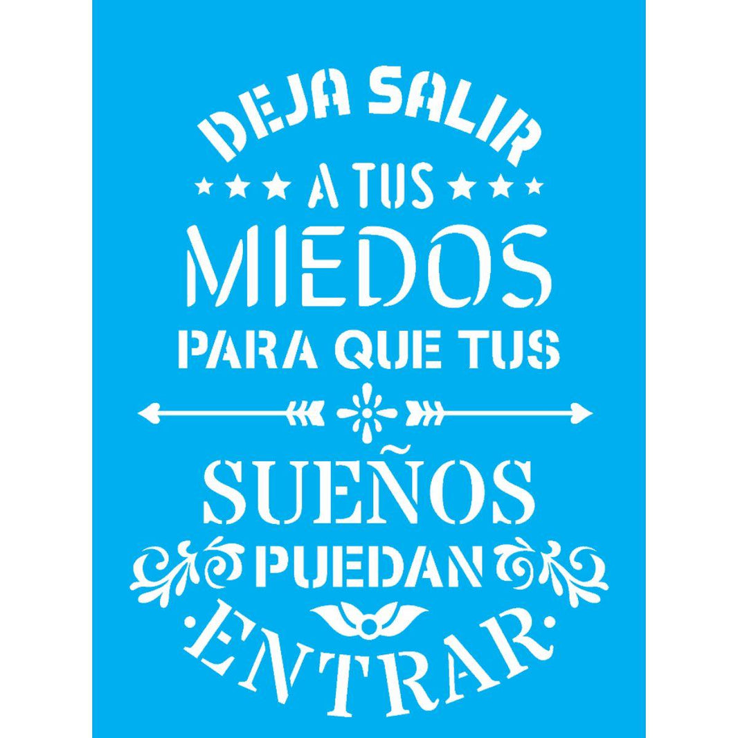 Stencil OPA 15x20 2843 Frase Deja Salir - Palácio da Arte