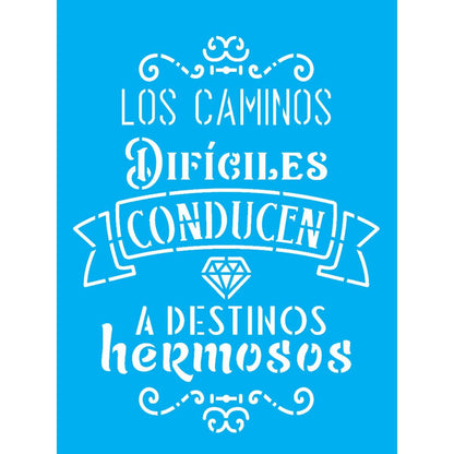 Stencil OPA 15x20 2845 Frase Los Camiños - Palácio da Arte