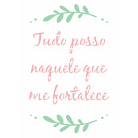 Stencil OPA 15x20 3038 Frase Tudo Posso - Palácio da Arte