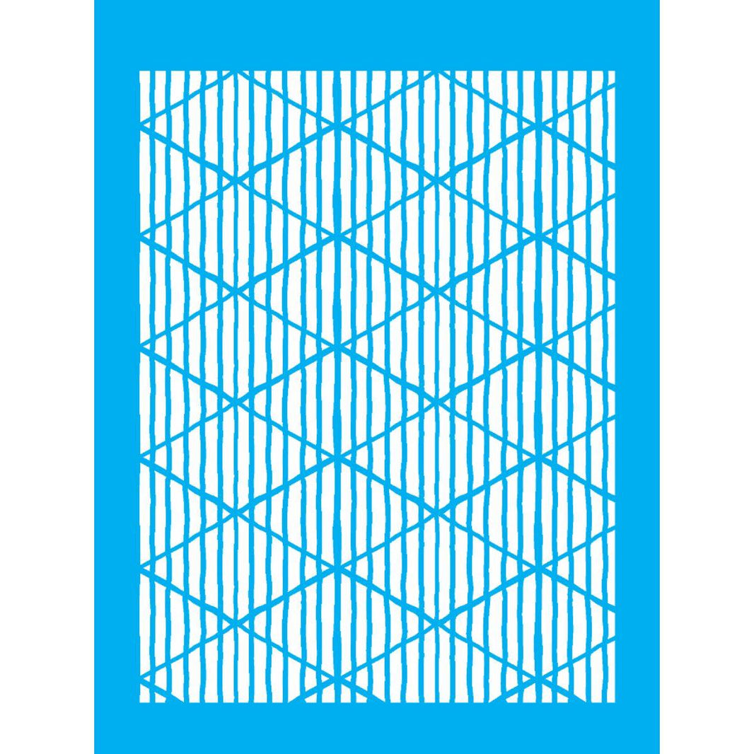 Stencil OPA 15x20 3304 Losangos Listrados - Palácio da Arte