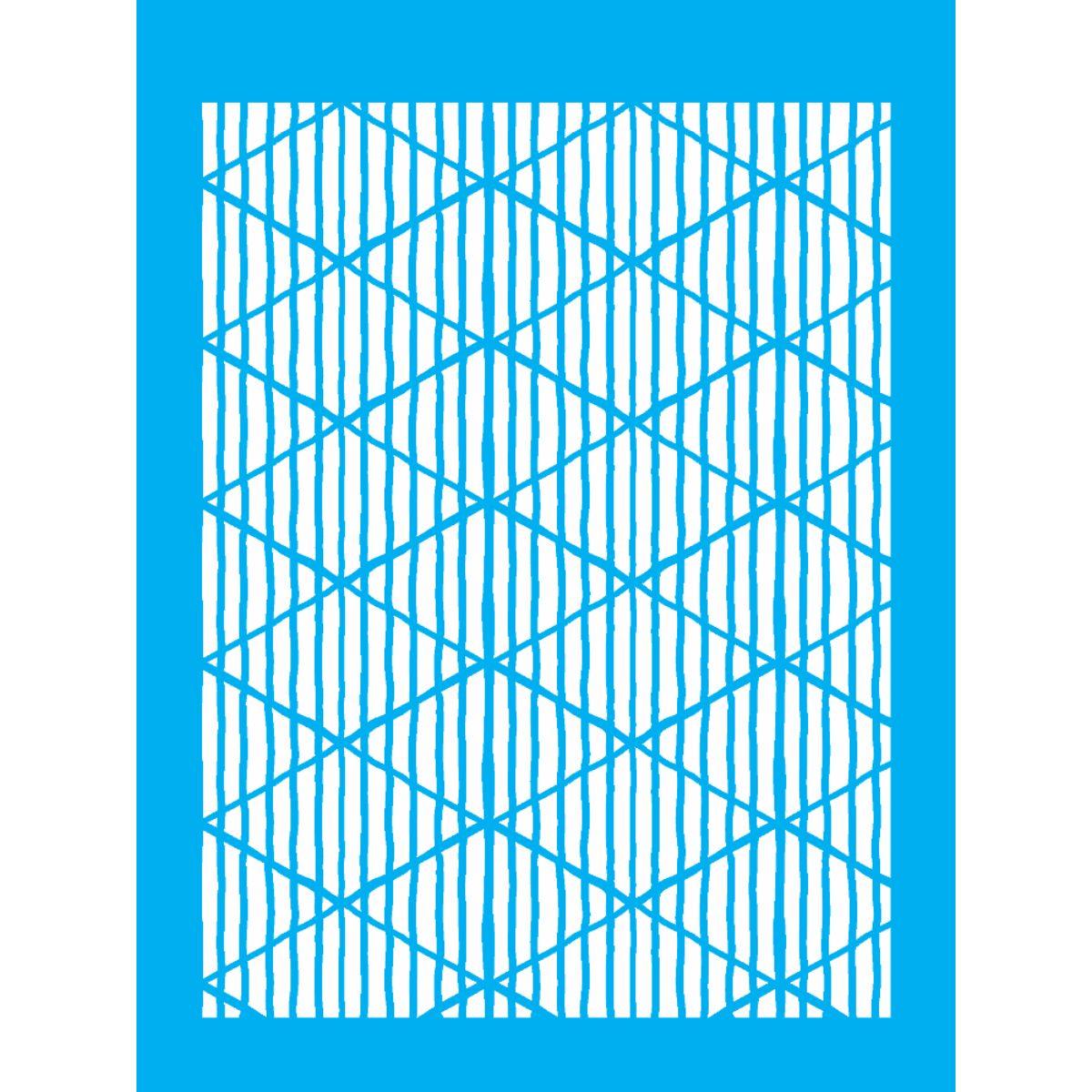 Stencil OPA 15x20 3304 Losangos Listrados - Palácio da Arte