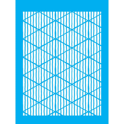 Stencil OPA 15x20 3304 Losangos Listrados - Palácio da Arte