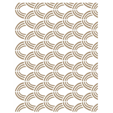 Stencil OPA 15x20 3305 Estamparia Tribal Ondas - Palácio da Arte