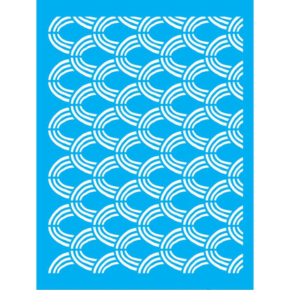 Stencil OPA 15x20 3305 Estamparia Tribal Ondas - Palácio da Arte