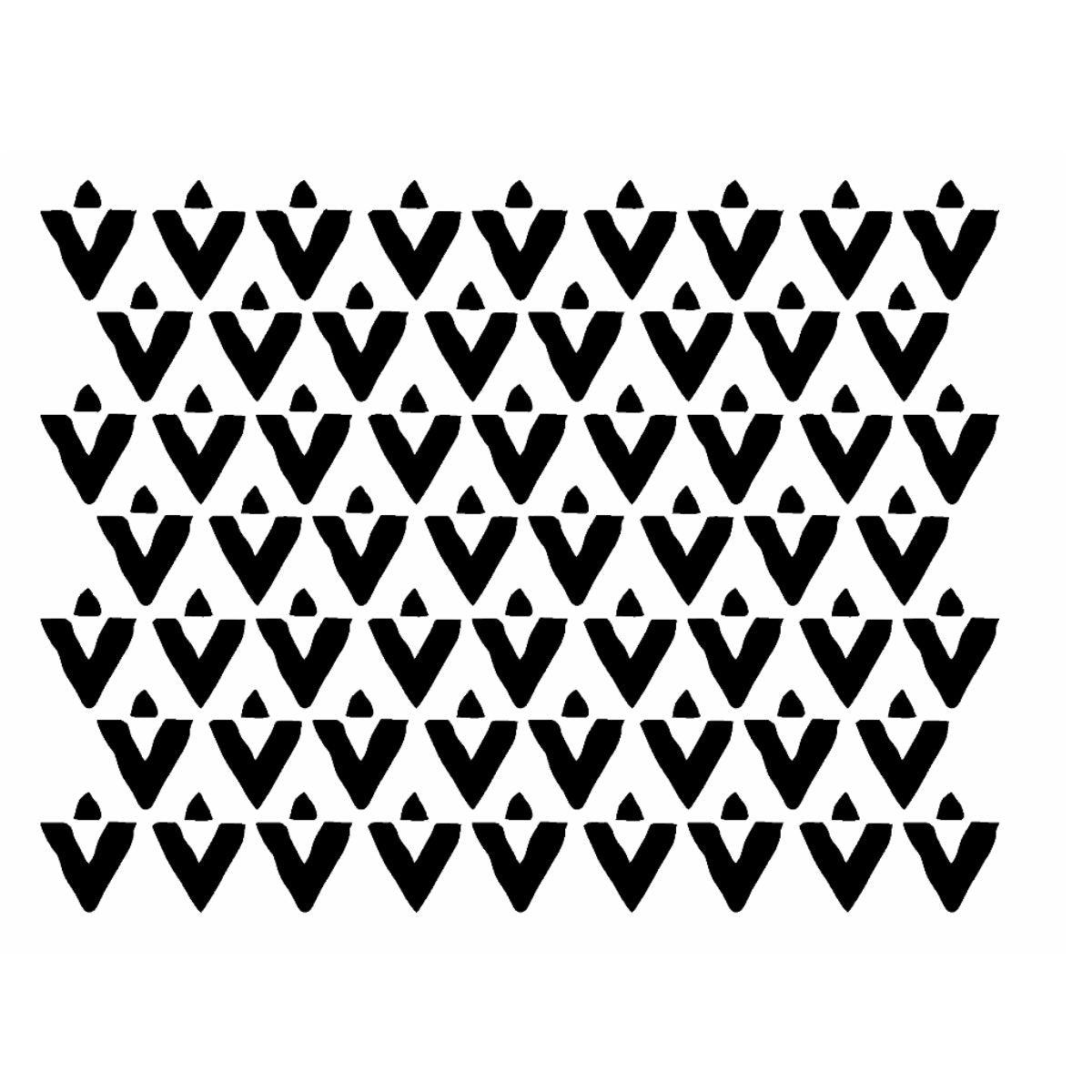 Stencil OPA 15x20 3350 Estamparia Triângulos Irregulares - Palácio da Arte