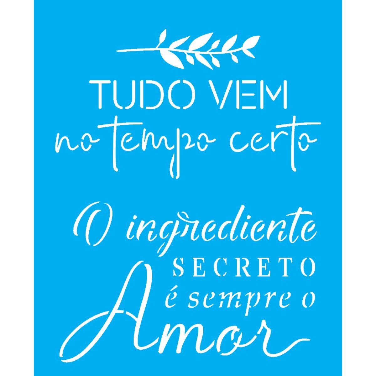 Stencil OPA 15x20 3378 Frases Motivacionais - Palácio da Arte