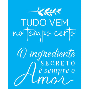 Stencil OPA 15x20 3378 Frases Motivacionais - Palácio da Arte