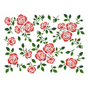 Stencil OPA 15x20 3431 Estamparia Floral Rosas - Palácio da Arte