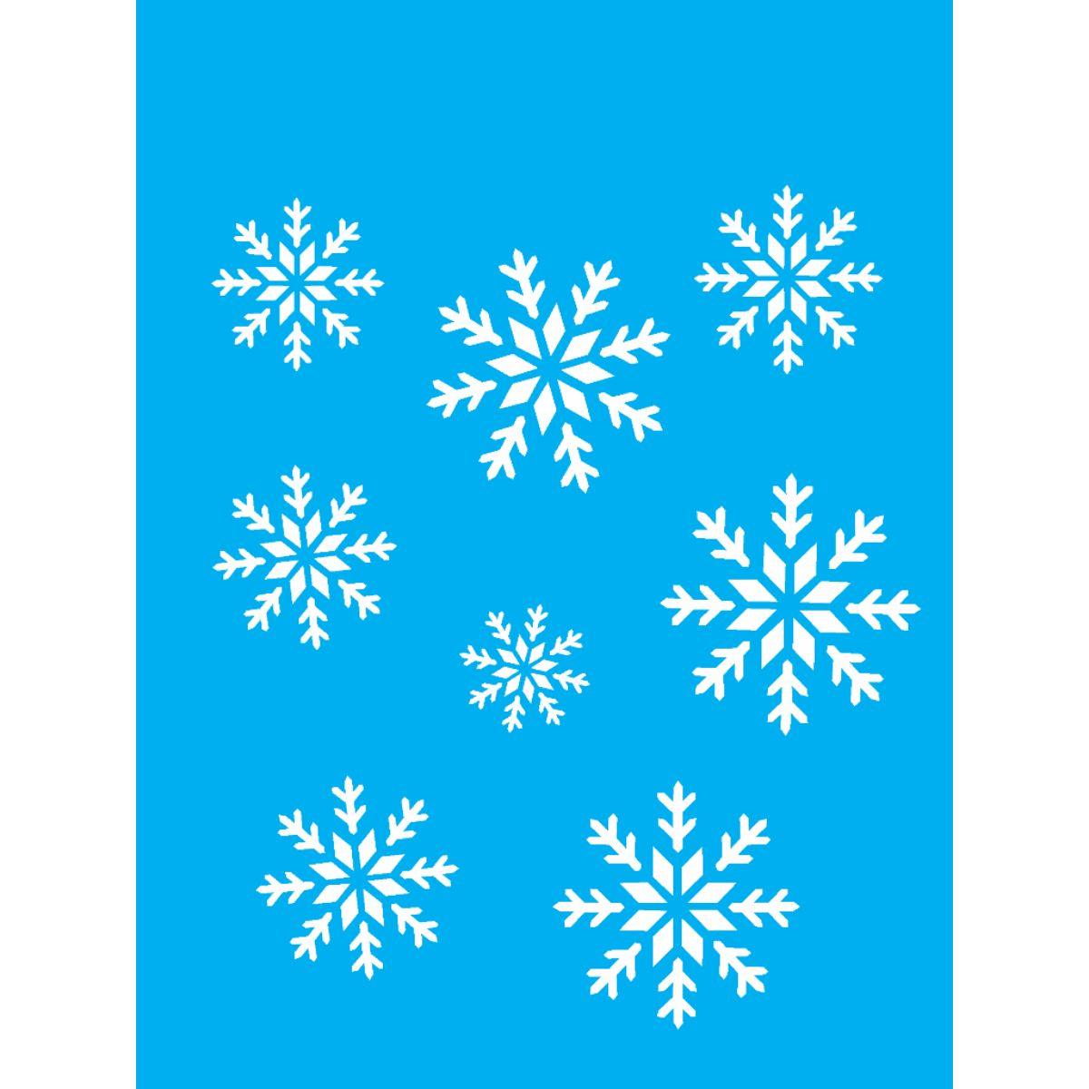 Stencil OPA 15x20 Natal 1115 Flocos de Neve - Palácio da Arte