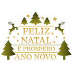 Stencil OPA 15x20 Natal 3289 Feliz Natal III - Palácio da Arte