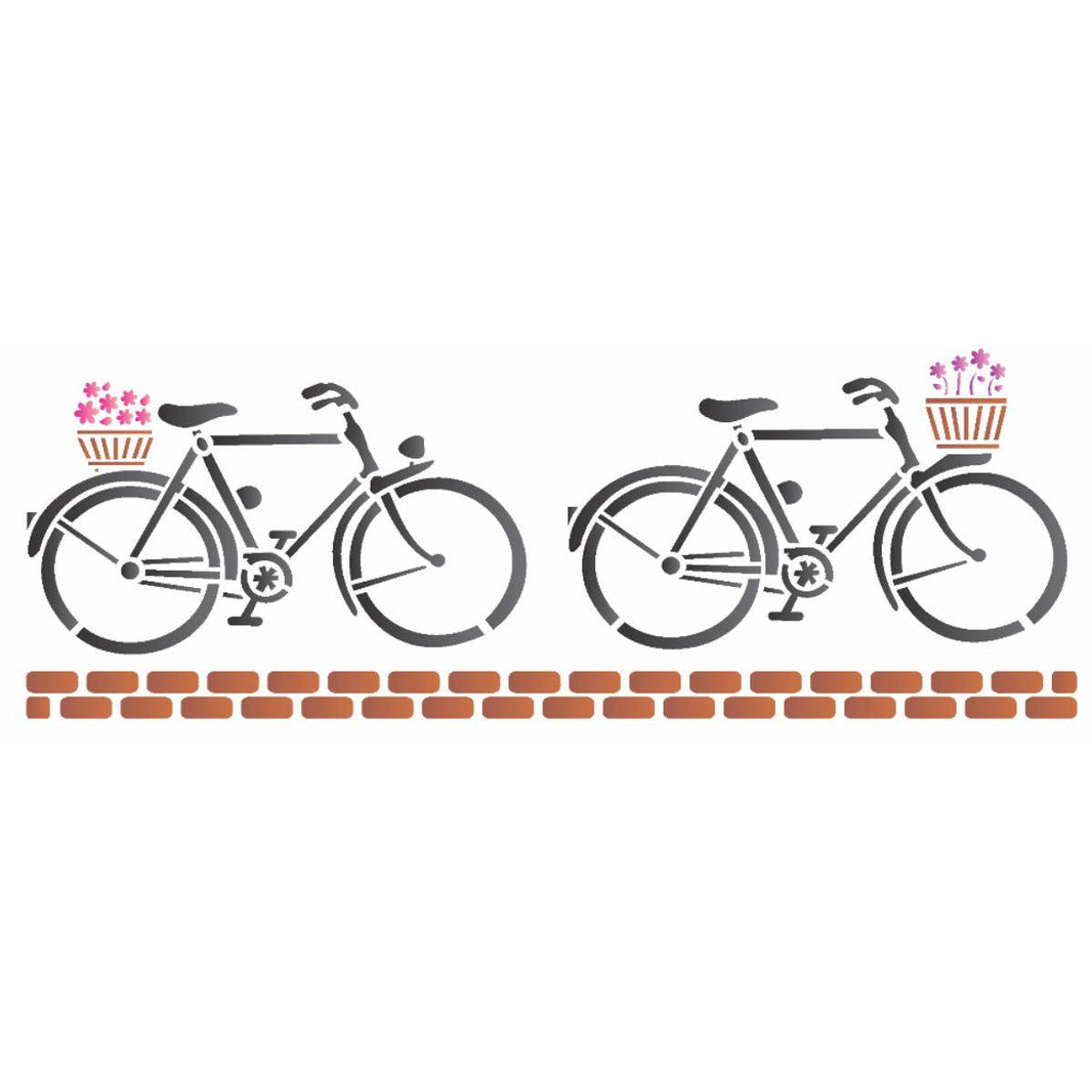 Stencil OPA 17x42 1225 Bicicletas - Palácio da Arte