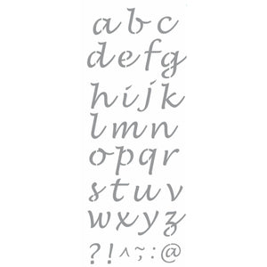 Stencil OPA 17x42 2502 Alfabeto Minúsculo - Palácio da Arte