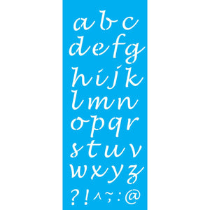 Stencil OPA 17x42 2502 Alfabeto Minúsculo - Palácio da Arte