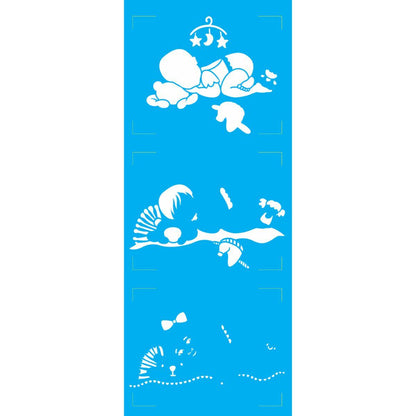 Stencil OPA 17x42 2877 Infantil Bebê Deitada - Palácio da Arte
