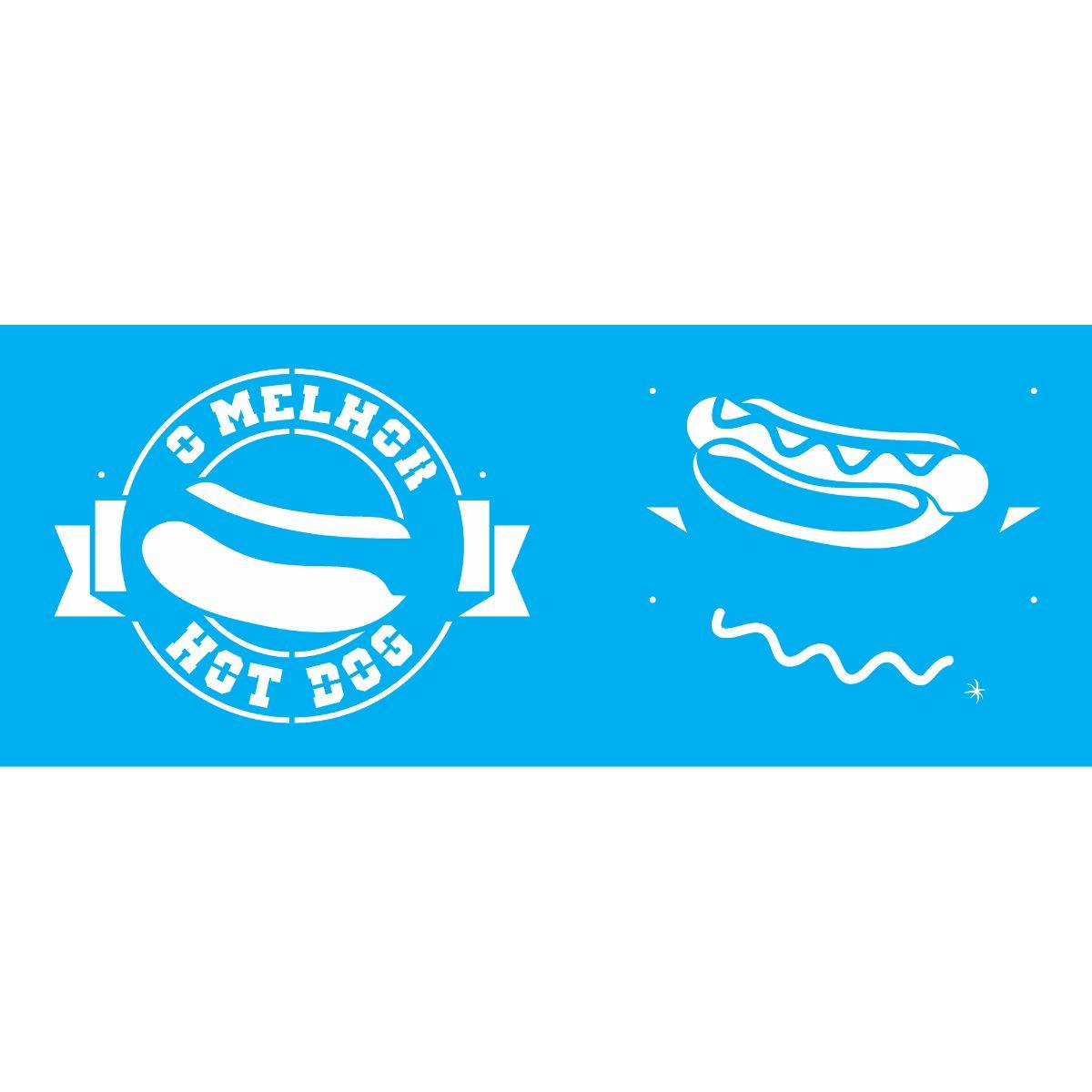 Stencil OPA 17x42 3110 Culinária Hot Dog - Palácio da Arte