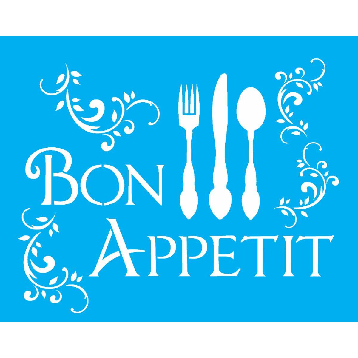Stencil OPA 20x25 1153 Bom Appetit - Palácio da Arte
