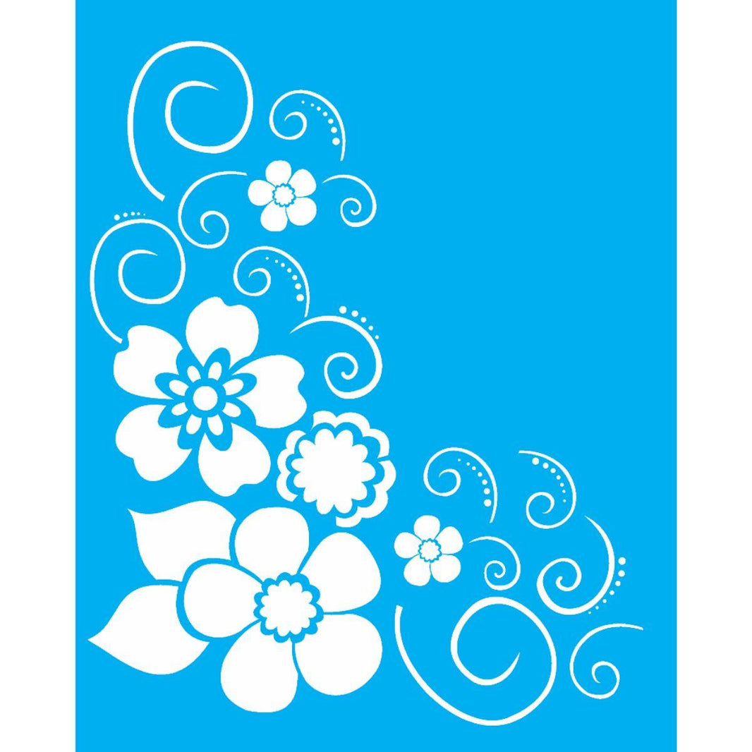 Stencil OPA 20x25 1159 Cantoneira Flor - Palácio da Arte