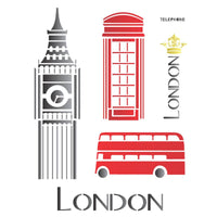 Stencil OPA 20x25 1161 Cidades London - Palácio da Arte