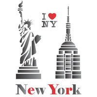Stencil OPA 20x25 1162 Cidade New York - Palácio da Arte