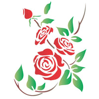 Stencil OPA 20x25 1168 Flores Rosa - Palácio da Arte
