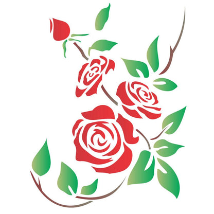 Stencil OPA 20x25 1168 Flores Rosa - Palácio da Arte