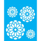 Stencil OPA 20x25 1245 Flores Redondas - Palácio da Arte