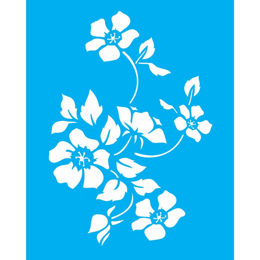 Stencil OPA 20x25 1333 Flor Papoulas - Palácio da Arte