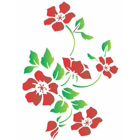 Stencil OPA 20x25 1333 Flor Papoulas - Palácio da Arte