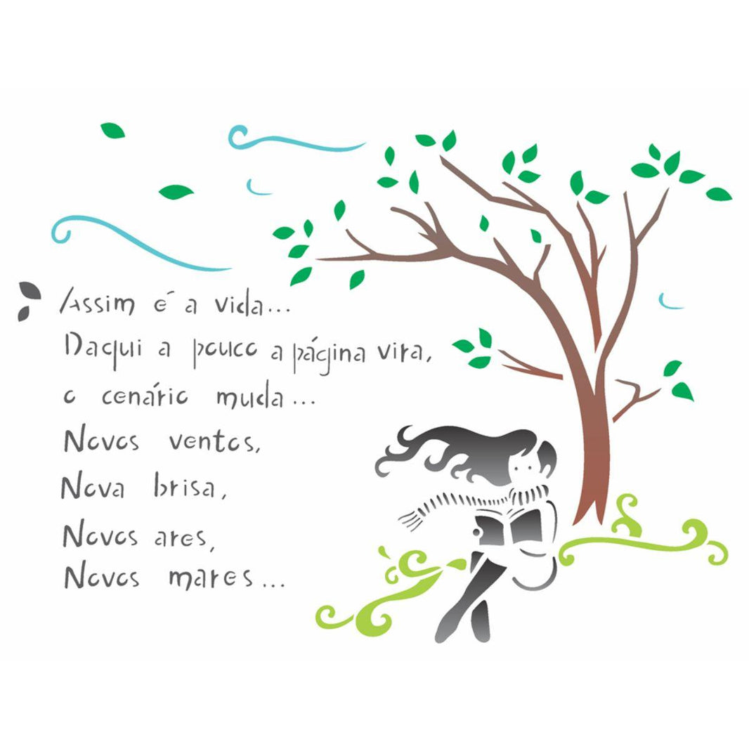 Stencil OPA 20x25 1336 Poema Vida - Palácio da Arte