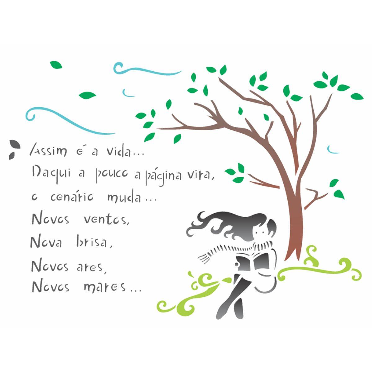 Stencil OPA 20x25 1336 Poema Vida - Palácio da Arte