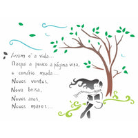 Stencil OPA 20x25 1336 Poema Vida - Palácio da Arte