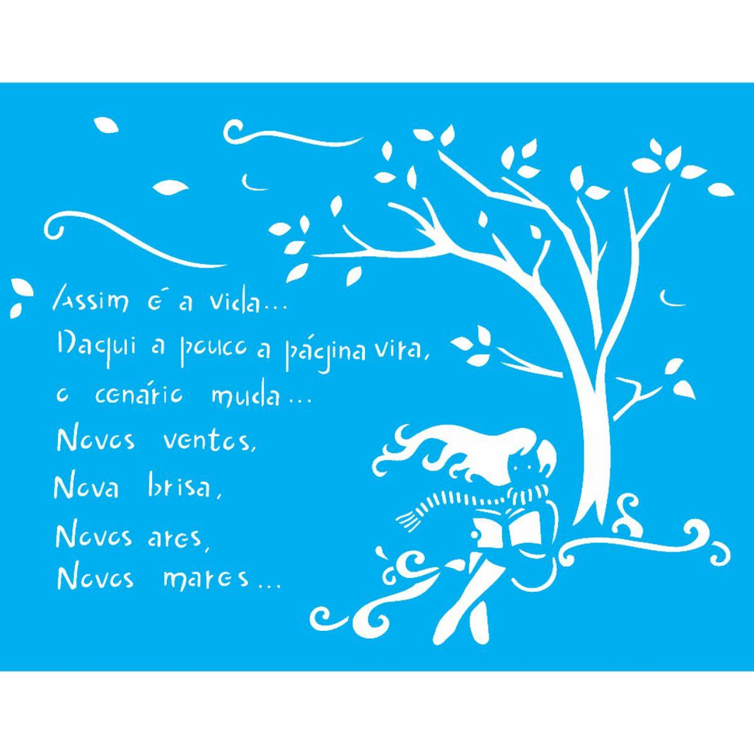 Stencil OPA 20x25 1336 Poema Vida - Palácio da Arte