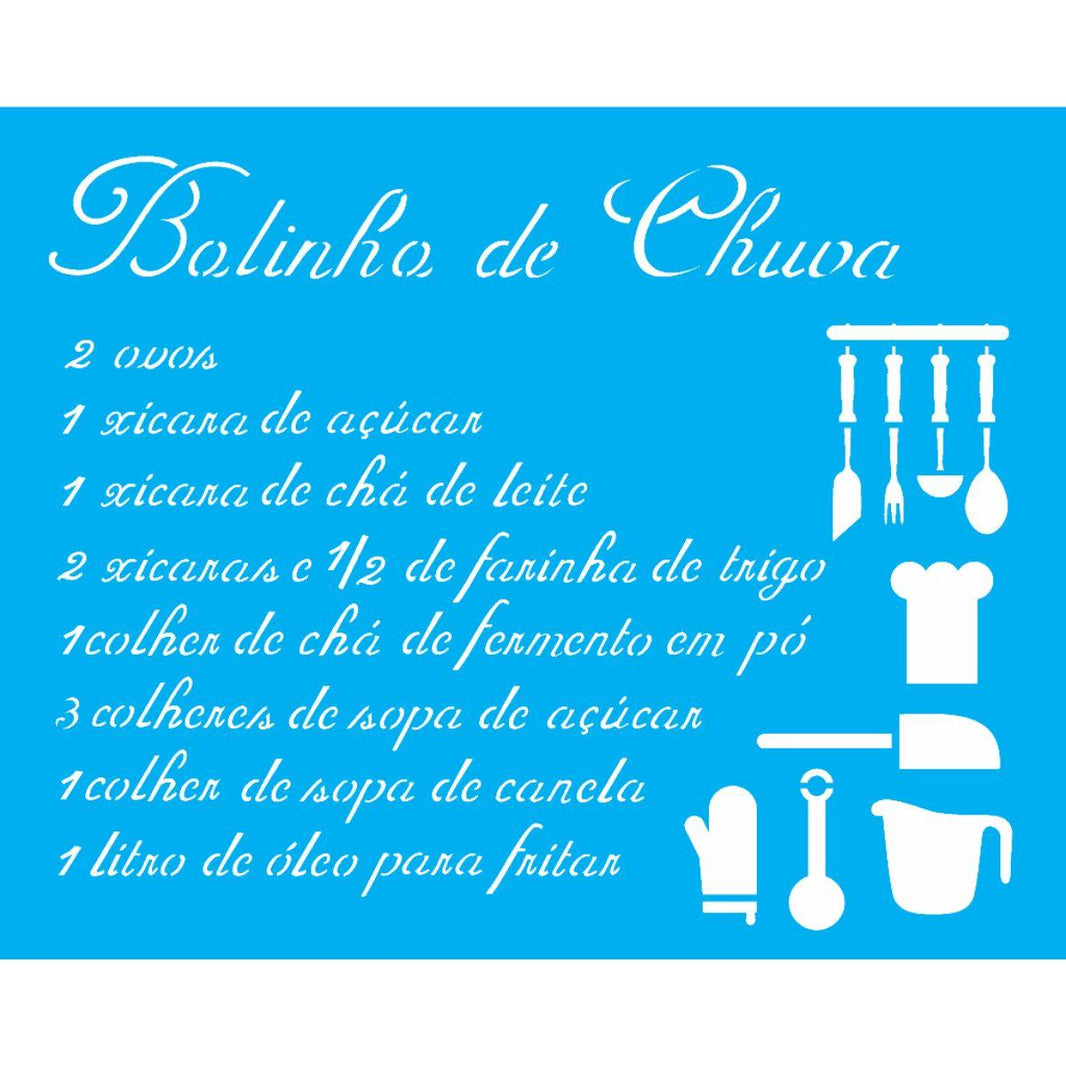 Stencil OPA 20x25 1402 Bolinho de Chuva - Palácio da Arte