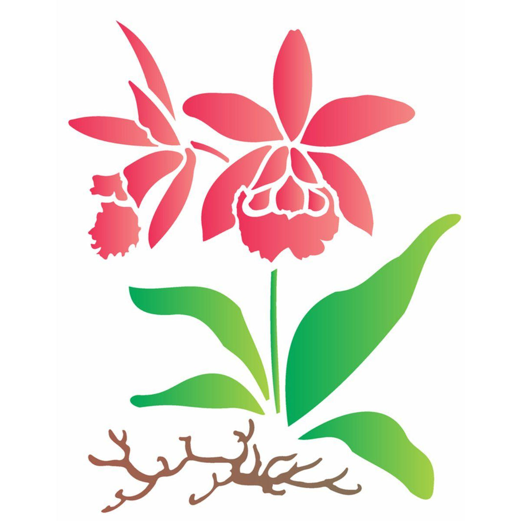 Stencil OPA 20x25 1452 Orquídea - Palácio da Arte