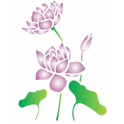 Stencil OPA 20x25 1775 Flor de Lotus - Palácio da Arte