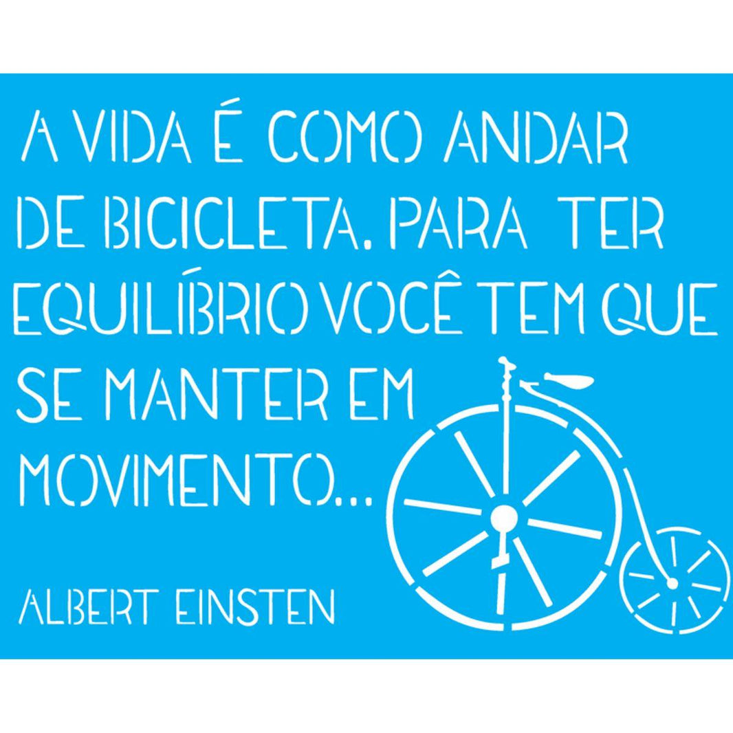 Stencil OPA 20x25 1776 Frase de Motivação - Palácio da Arte