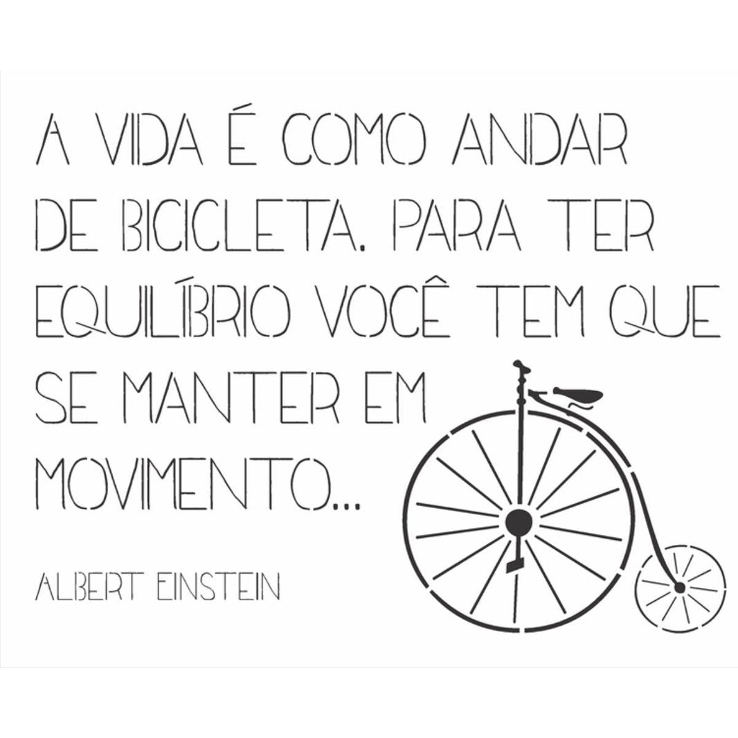 Stencil OPA 20x25 1776 Frase de Motivação - Palácio da Arte