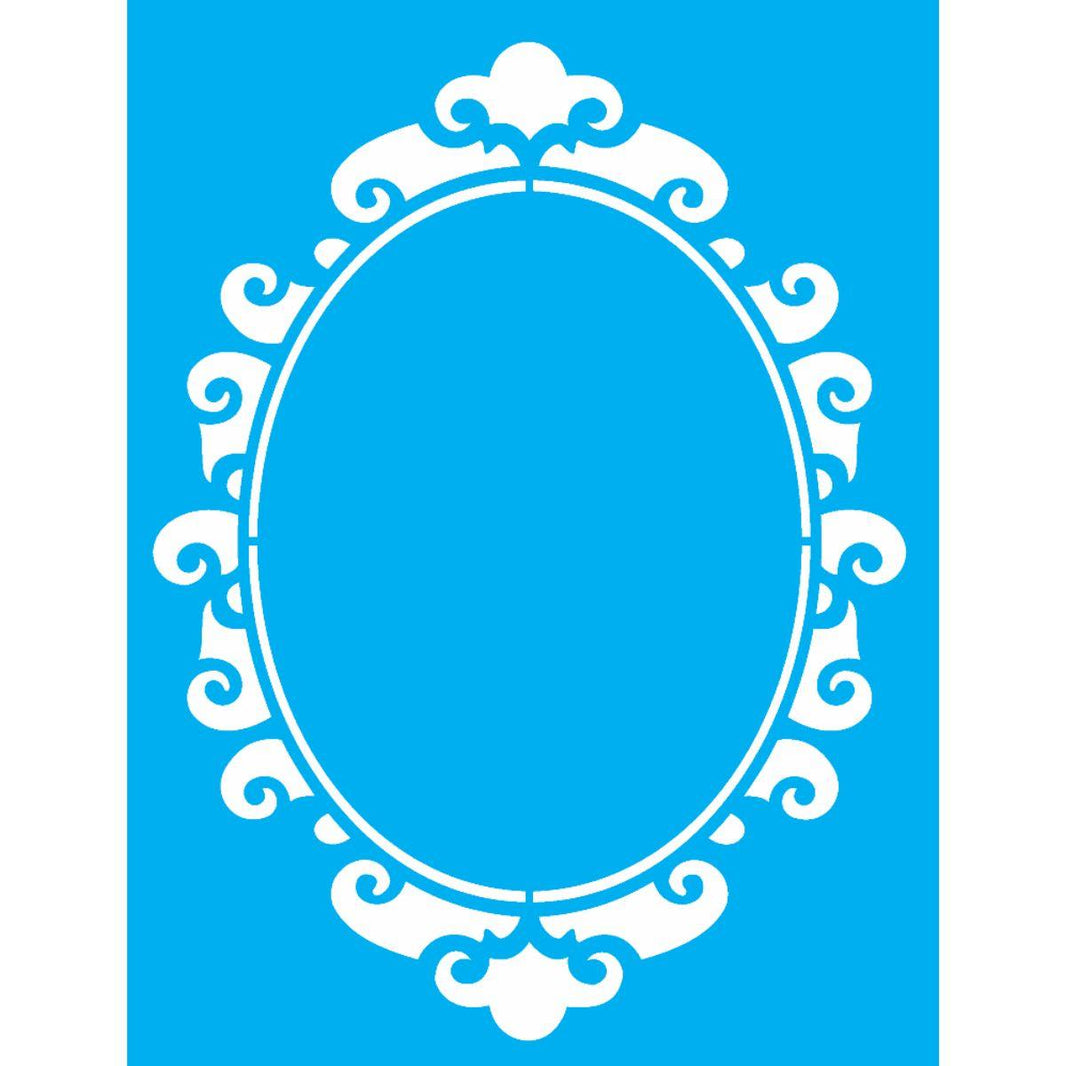 Stencil OPA 20x25 1886 Moldura Oval II - Palácio da Arte