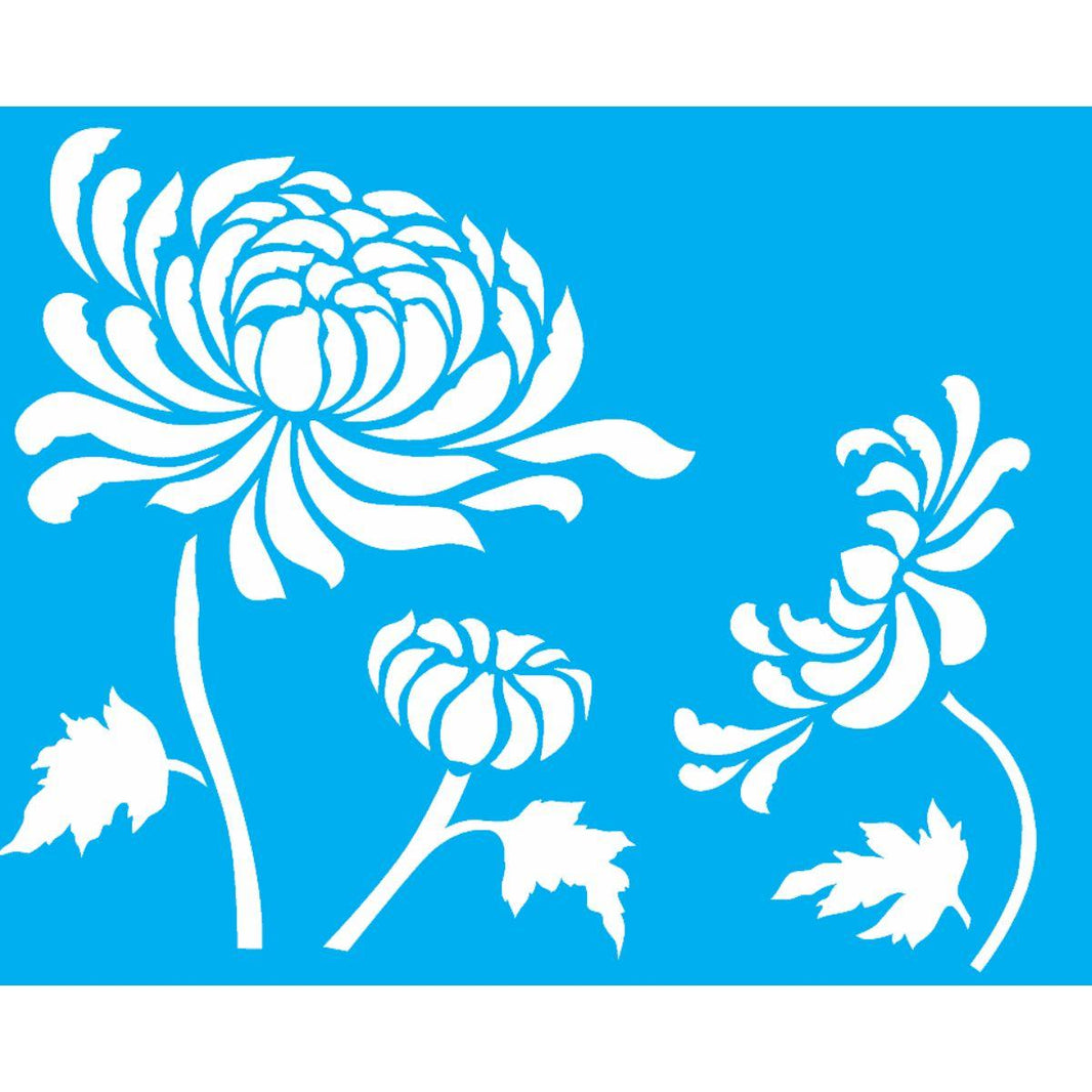Stencil OPA 20x25 2182 Flor Crisântemo - Palácio da Arte