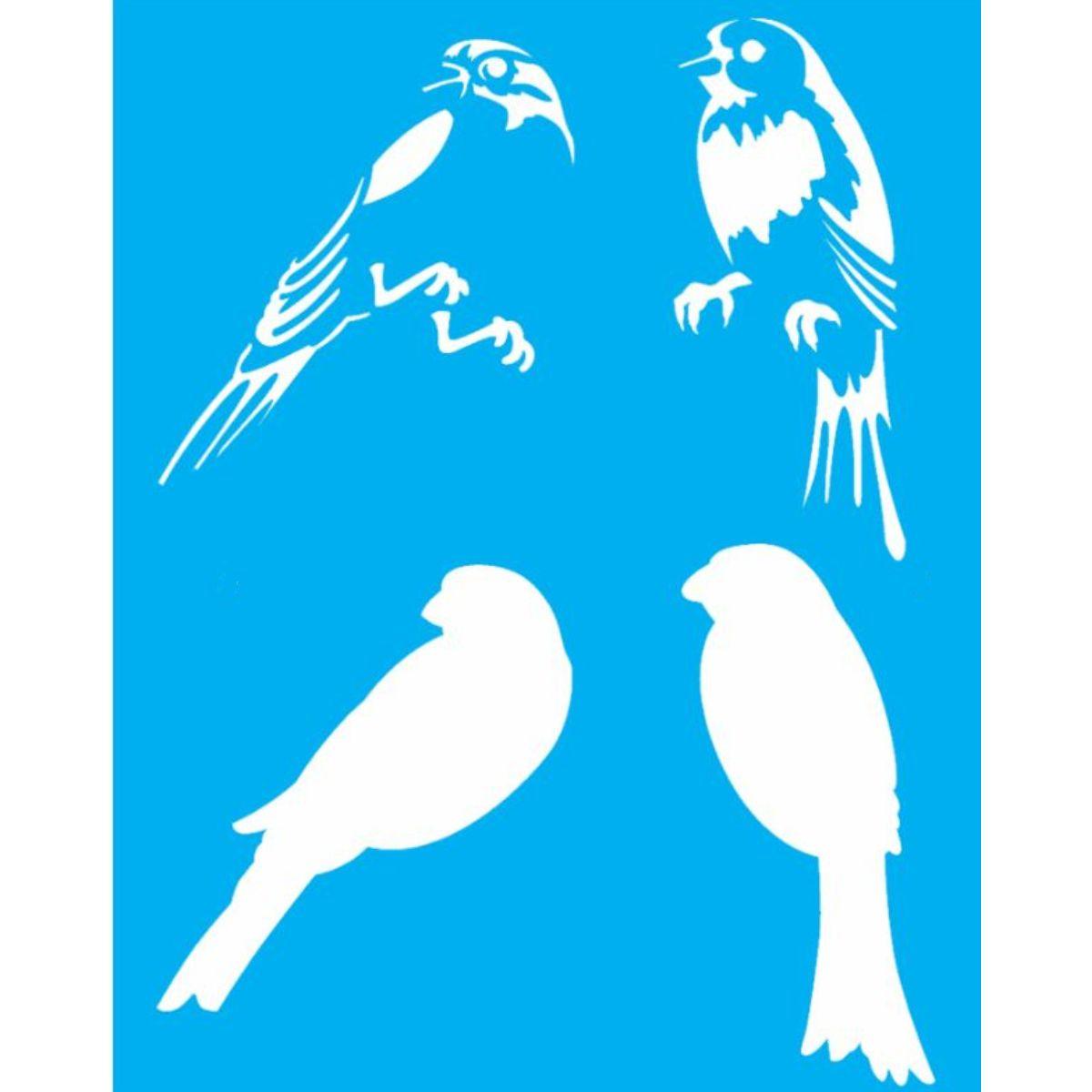 Stencil OPA 20x25 2189 Pássaros - Palácio da Arte