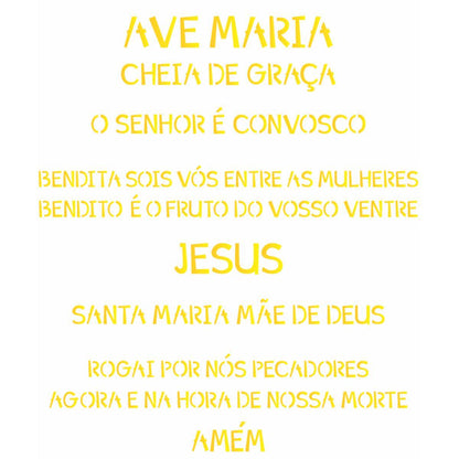 Stencil OPA 20x25 2193 Oração Ave Maria - Palácio da Arte