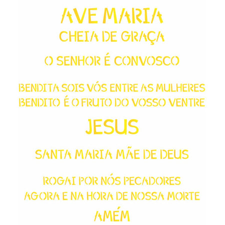 Stencil OPA 20x25 2193 Oração Ave Maria - Palácio da Arte