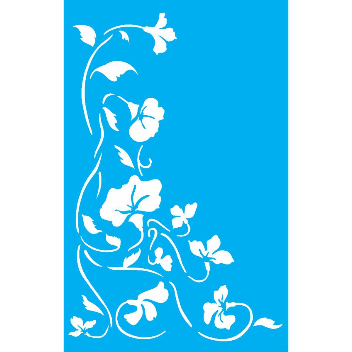 Stencil OPA 20x25 2262 Cantoneira Flor II - Palácio da Arte