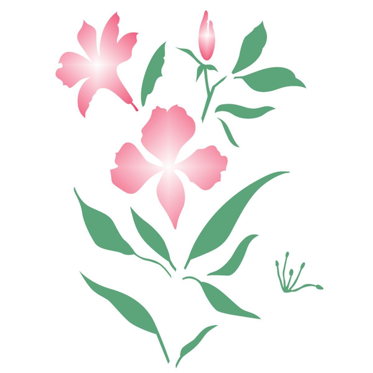 Stencil OPA 20x25 2275 Flor Astromélia - Palácio da Arte